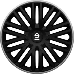 Compra Online Set 4 copricerchi 14" pollici copriruota auto bergamo spc1485bkgr nero grigio